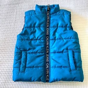 Calvin Klein Boys Teal Puff Vest